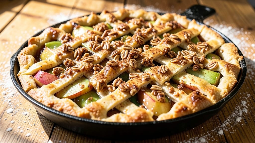 Pioneer Woman Apple Crisp Pie Recipe: Spiced Apple Filling Baked Under Flaky Lattice