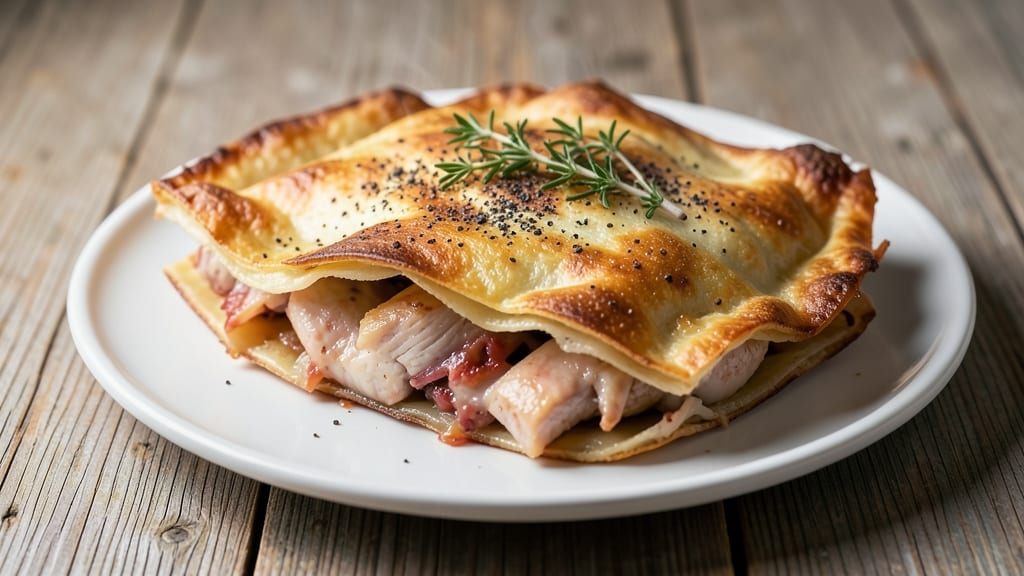 4-Ingredient Chicken Pie Recipe: Crispy Tortilla Cups With Foil-Sealed Yolk Brilliance