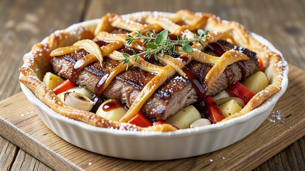 Prue Leith's Red Dragon Pie Recipe: Spiced Rum-Infused Lattice Crust Magic