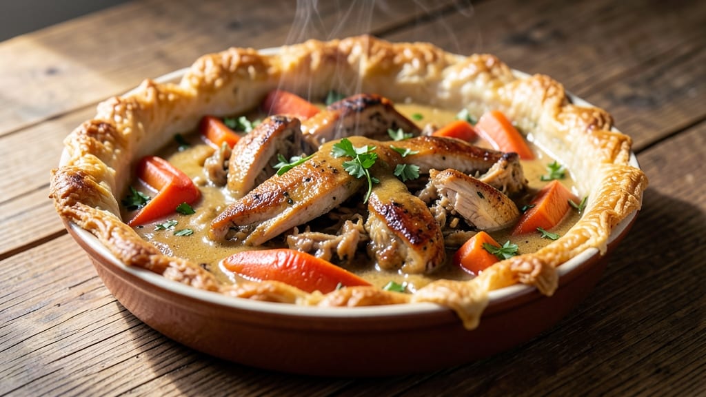 Ranch to Table Chicken Pot Pie Recipe: Homemade Gravy and Flaky Lattice Crown