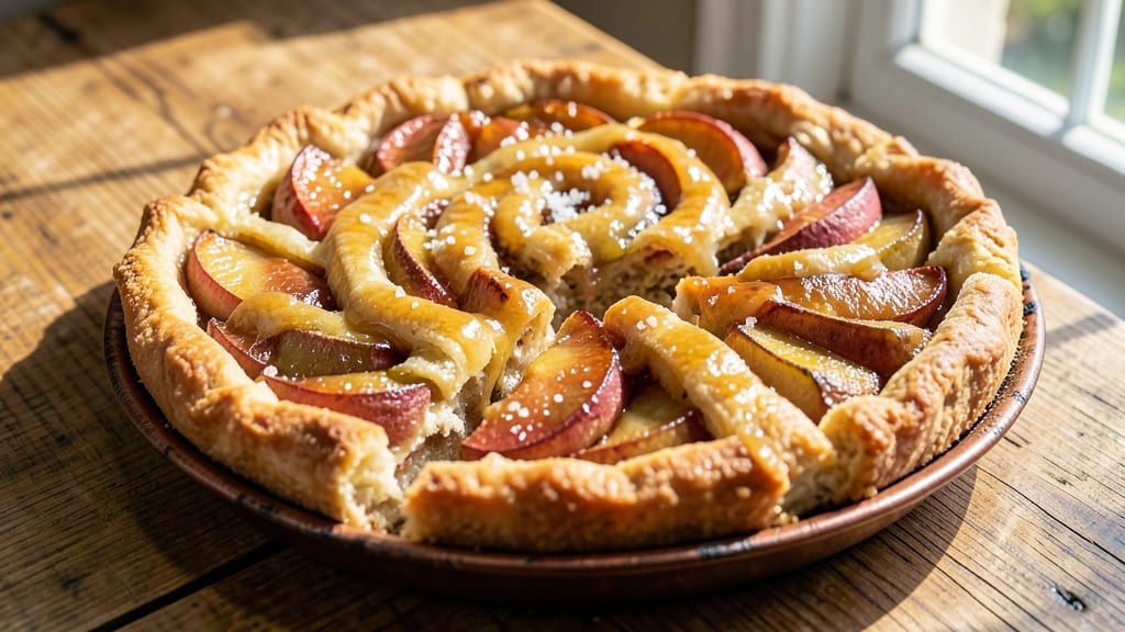 Spiral Apple Pie Recipe: Caramelized Apples and Crunchy Lattice Crust