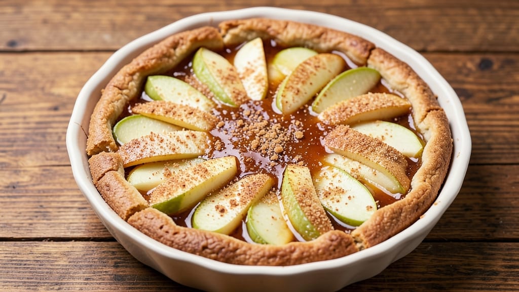 Apple Pie Cake Recipe With Fresh Apples: Spiced Lattice Topping Over Juicy Apple Layers