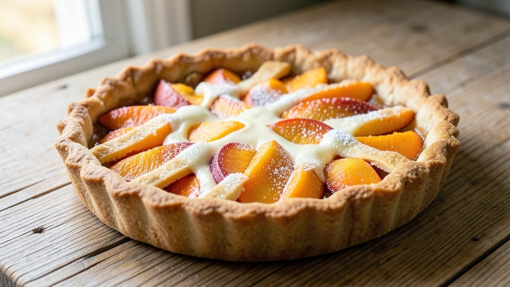 Amish Peach Pie Recipe: Rustic Lattice Crust With Bursting Juicy Filling