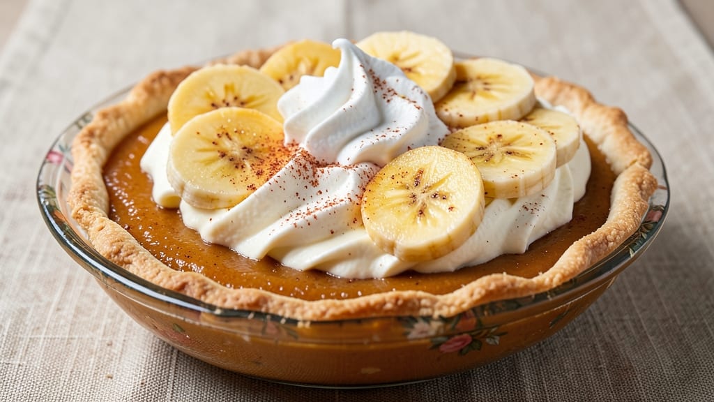 Pumpkin Banana Cream Pie Recipe: Velvety Swirls With Spiced Crust Hug