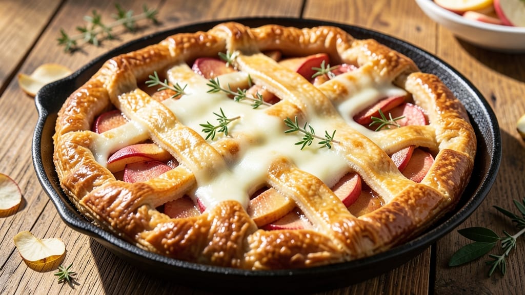 Savory Apple Pie Recipe: Spiced Filling with Herbed Butter Crust Twist