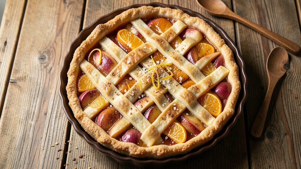 Apple and Orange Pie Recipe: Citrus Zest Crust and Spiced Filling Fusion
