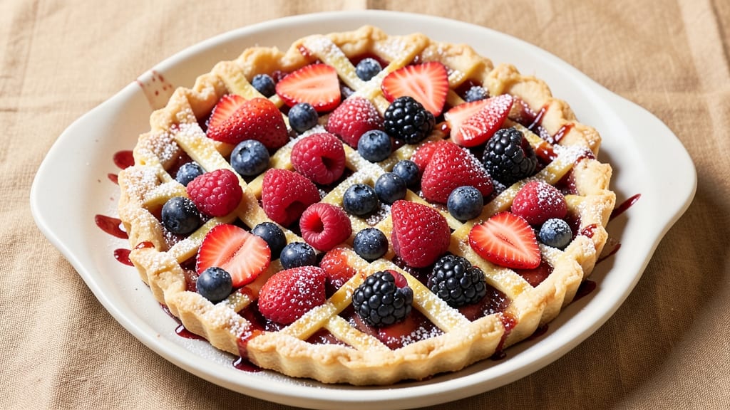 Achatz 4-Berry Pie Recipe: Crispy Lattice Crust With Foil-Sealed Berry Magic