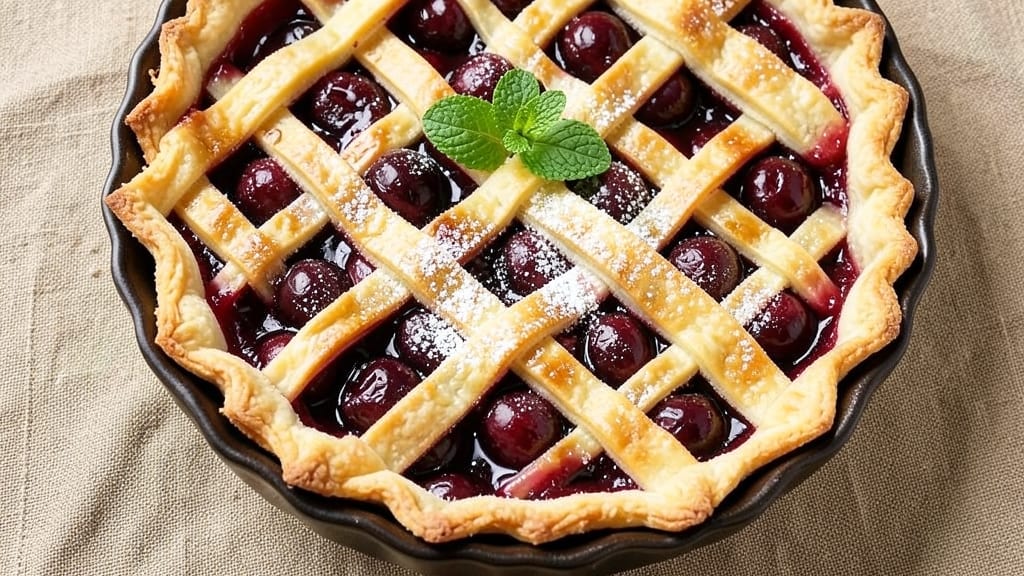 5 Star Cherry Pie Recipe: Deep Tart-Sweet Filling in Buttery Crust