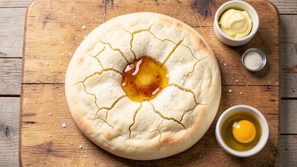 American Pie Pizza Dough Recipe: Flaky Crust With Foil-Sealed Yolk Magic