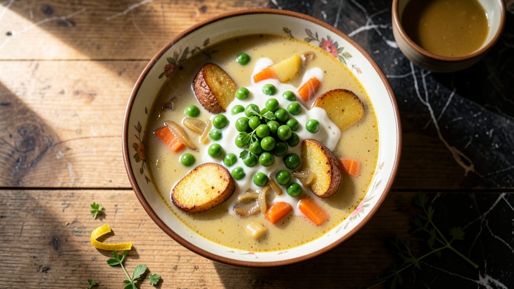 Progresso-Style Pot Pie Soup Recipe: Flaky Crust Covers Creamy Filling Magic