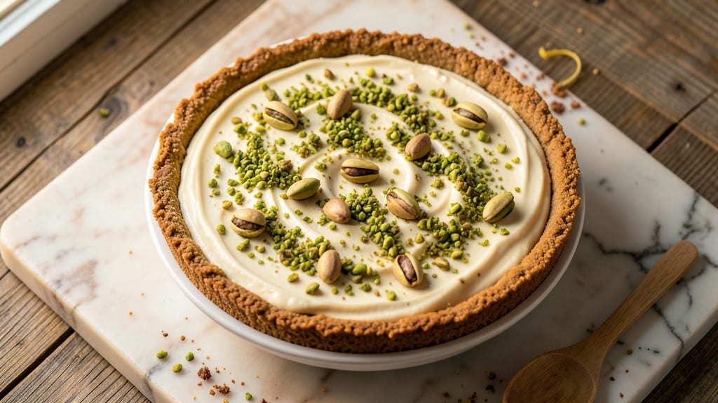 Pistachio No-Bake Pie Recipe: Nutty Crunch and Creamy Silk in Layers