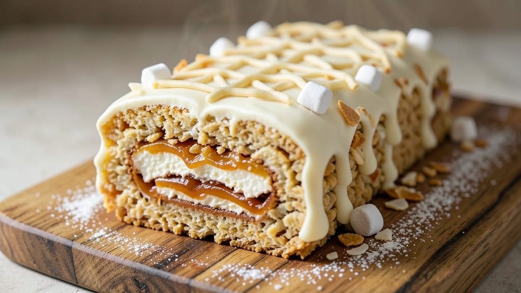 Rice Krispie Log Recipe: No-Bake Cheesecake-Style Indulgence