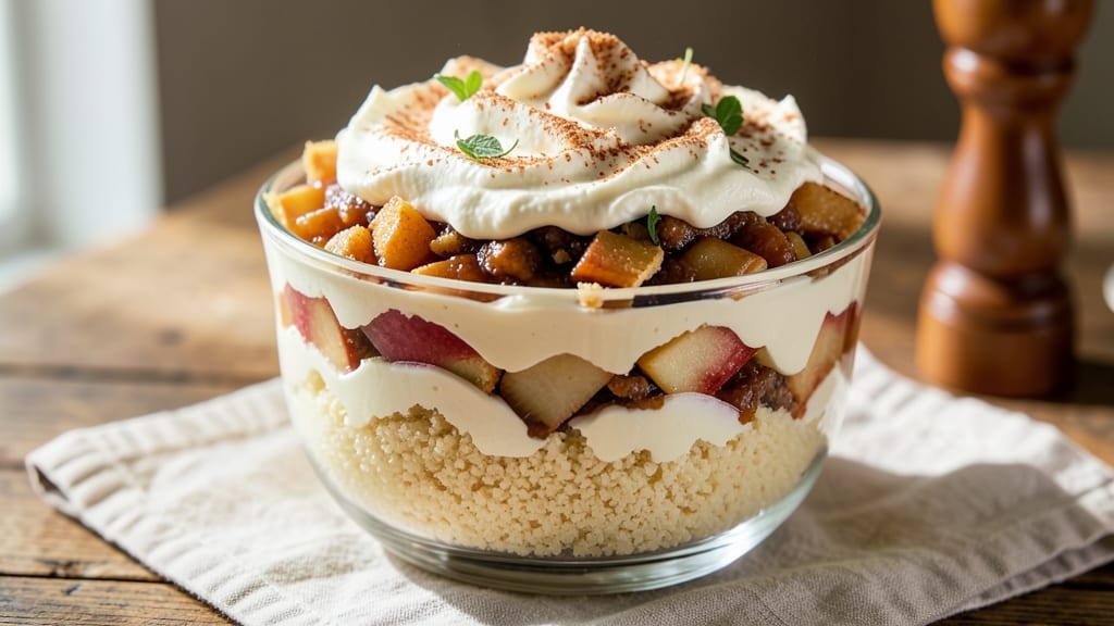 Recipe Using Angel Food Cake Mix and Apple Pie Filling: No-Bake Cheesecake Twist