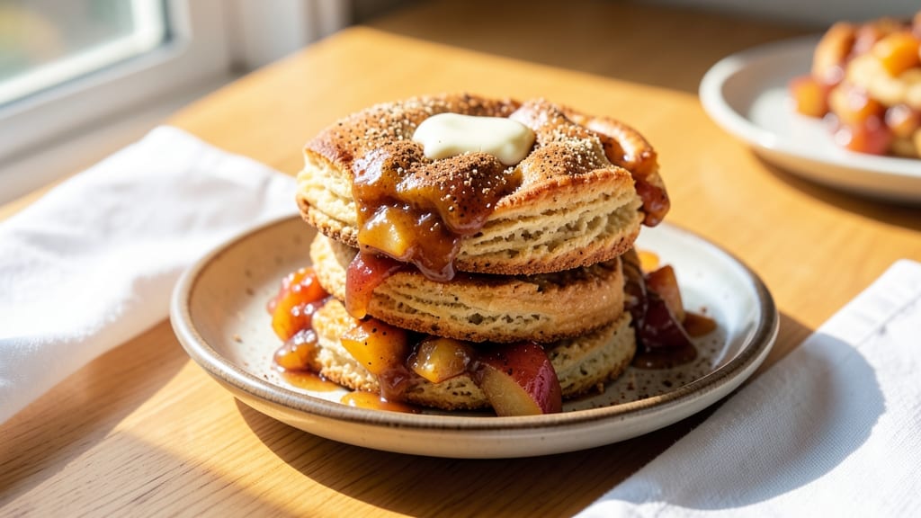 Recipe Using Apple Pie Filling and Biscuits: Warm Spice Crunch with Gooey Centers