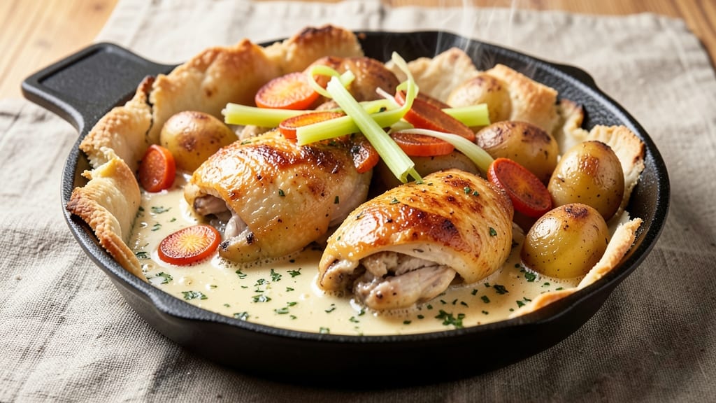 Rachael Ray Pot Pie Recipe: One-Pan Dinner With Velvety Gravy and Crispy Lattice Top