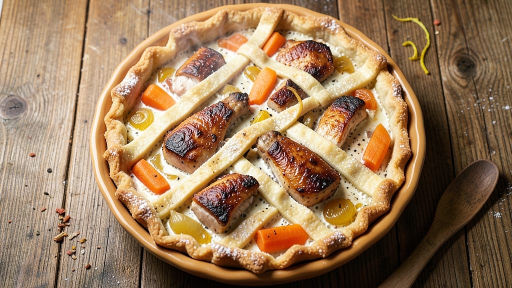 Souper Cubes Chicken Pot Pie Recipe: Crispy Lattice Crust Over Creamy Gravy