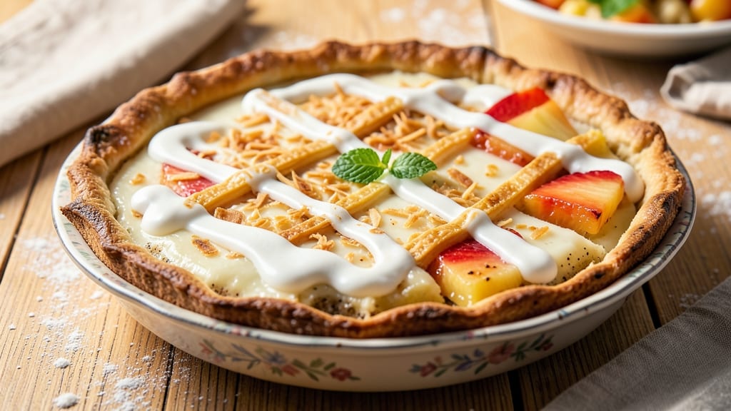 African American Coconut Pie Recipe: Tropical Cream Cheese Filling in Buttery Lattice