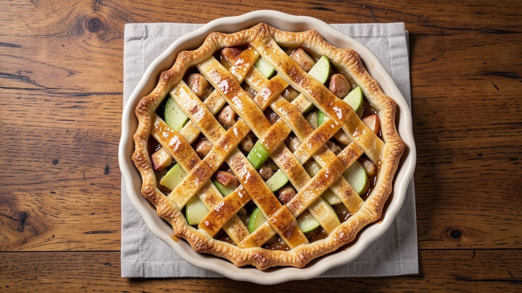 Shereen Pavlides' Apple Pie Recipe: Spiced Filling and Buttery Lattice Crust Masterpiece