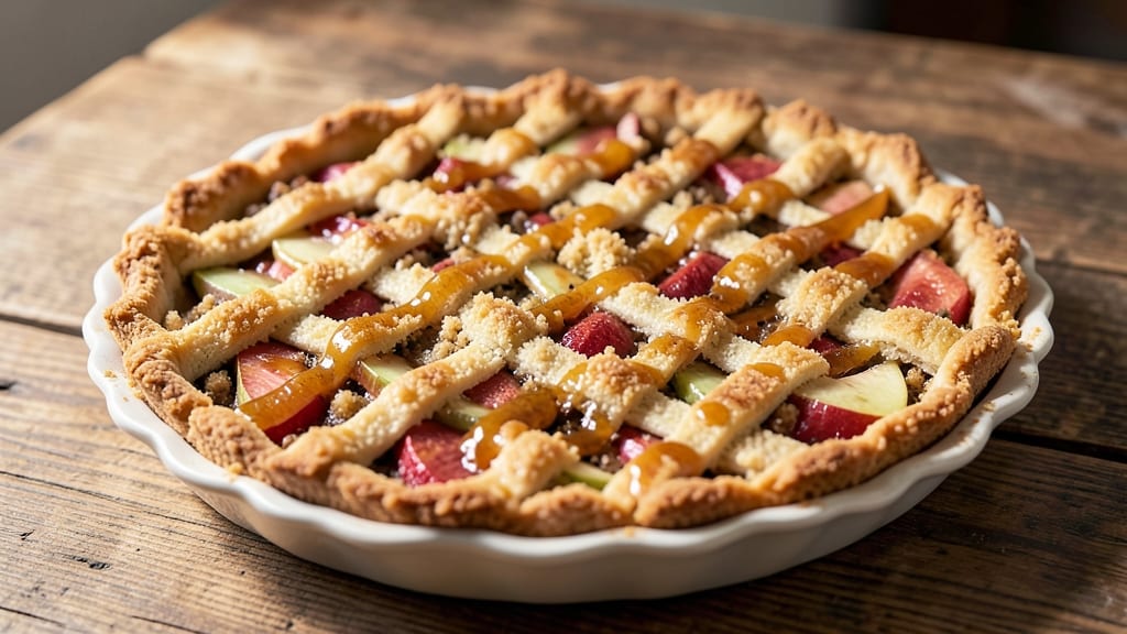 Apple Crumb Pie Recipe With Graham Cracker Crust: Spiced Apple Filling Crunching Through Buttery Crust
