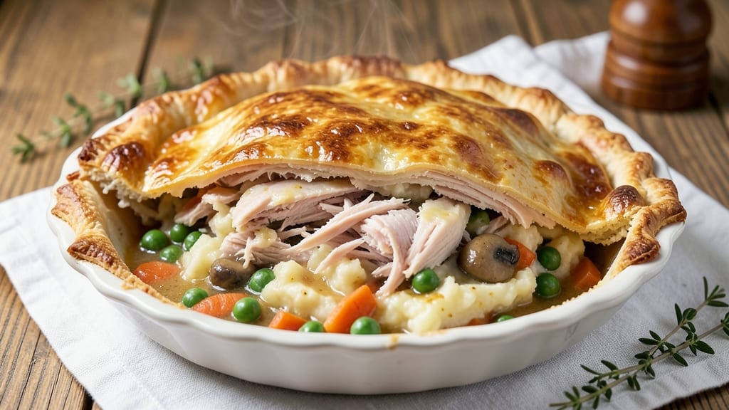 Pioneer Woman Leftover Turkey Pot Pie Recipe: Crispy Lattice Crust with Foil-Sealed Gravy Trick