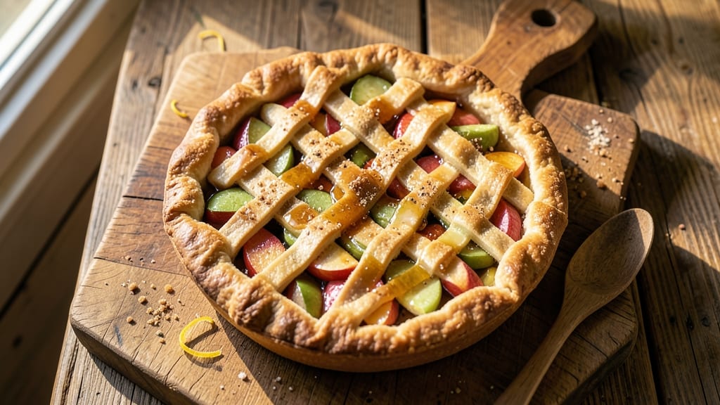 12-Inch Apple Pie Recipe: Caramelized Spice Crust With Bursting Fruit