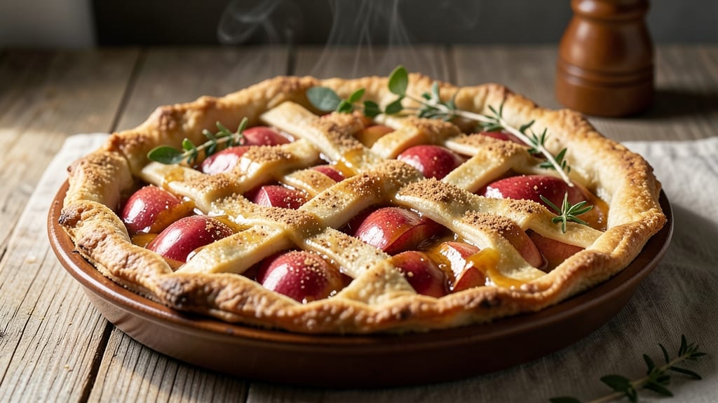 Apple Pan Pie Recipe: Warm Spiced Apple Filling Under Crispy, Golden Crust