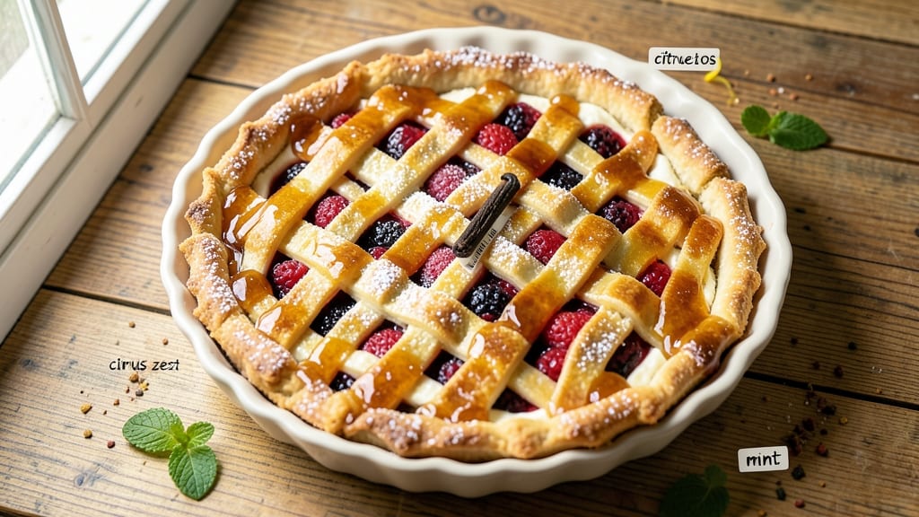 Abuelos Margarita Pie Recipe: Cinnamon-Spiced Lattice Crust With Hidden Vanilla Bean Swirls