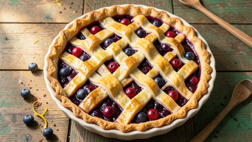 2 Crust Blueberry Pie Recipe: Bursting With Juicy Berries and Buttery Layers