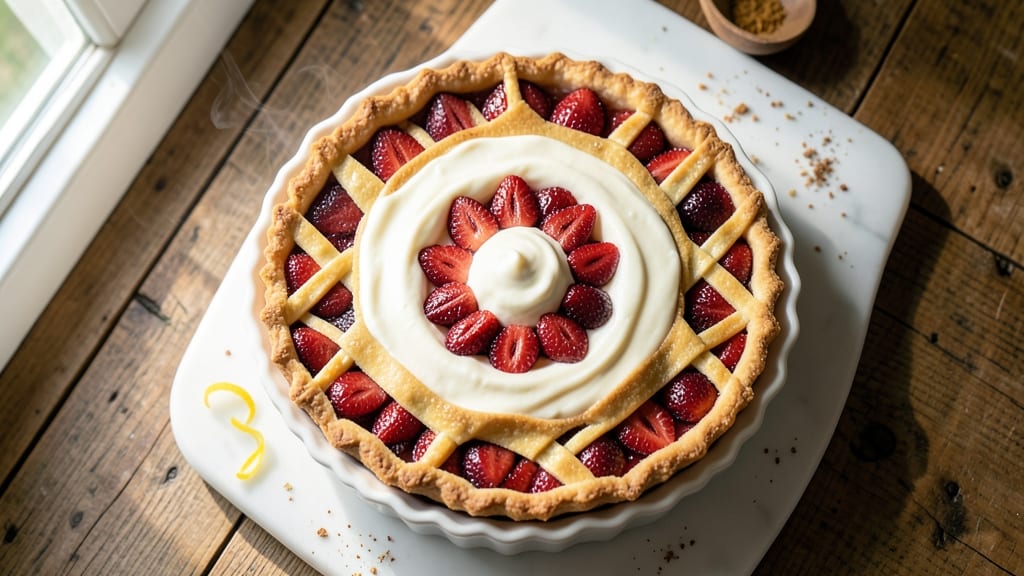 Roasted Strawberry Pie Recipe: Caramelized Berries and Buttery Lattice Crust