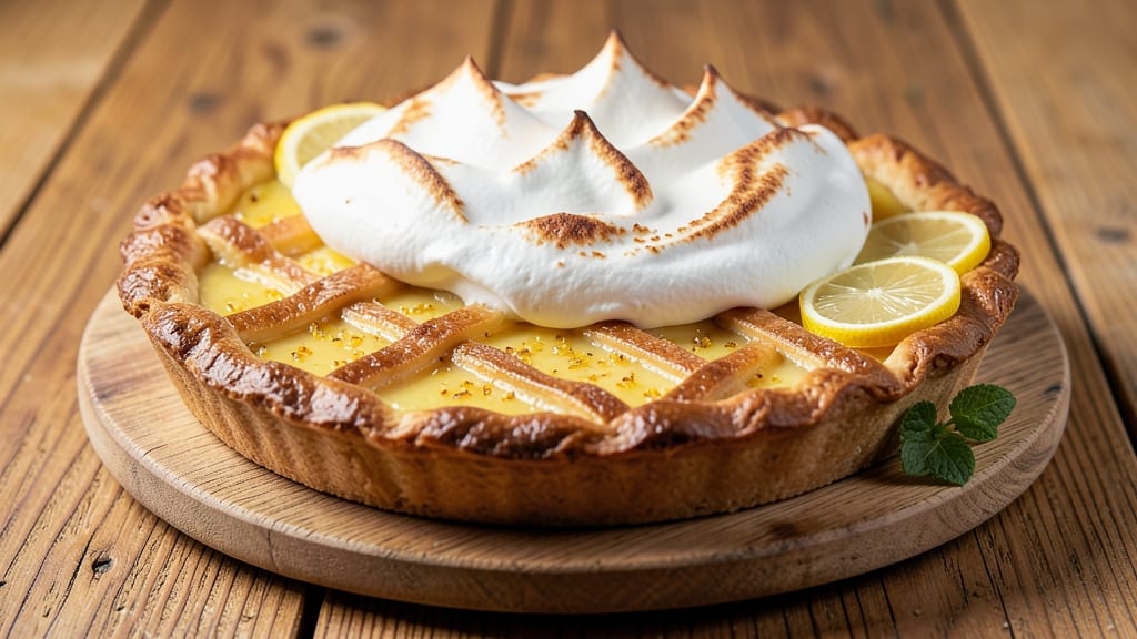 Amelia Bedelia's Lemon Meringue Pie Recipe: Golden Lattice Crust With Cloud-Topped Magic