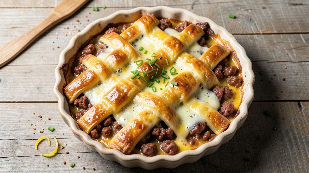 Sausage and Egg Pies Recipe: Flaky Pastry Cups With Foil-Sealed Yolk Magic