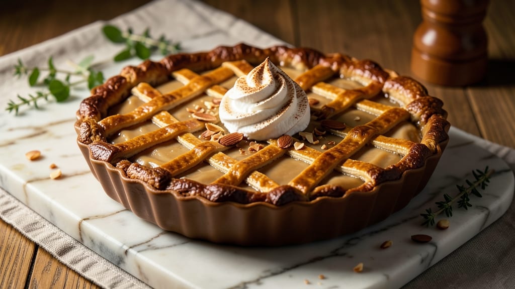 Almond Amaretto Chess Pie Recipe: Nutty Boozy Lattice Crust Magic