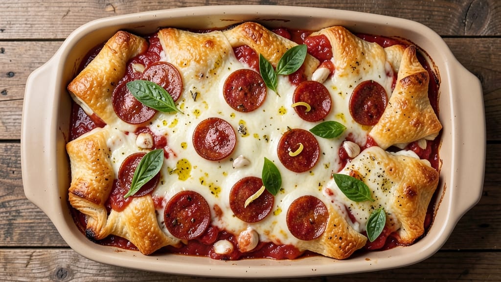 Pizza Pot Pie Recipe With Crescent Rolls: Flaky Crust Meets Hearty Tomato-Spiced Filling