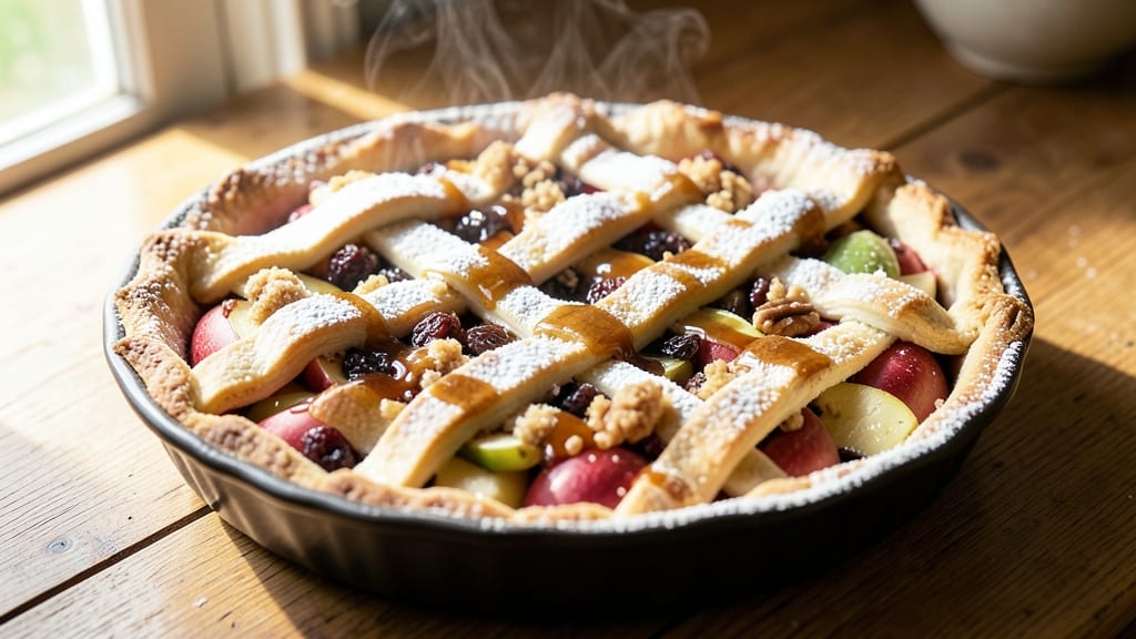 Rum Raisin Apple Pie Recipe: Boozy-Spiced Lattice Crust Magic
