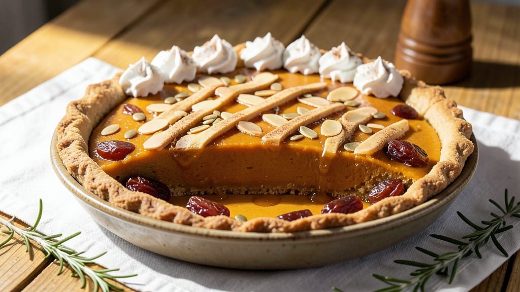 Raw Vegan Pumpkin Pie Recipe: Nutty Spice Crust With Silky Filling