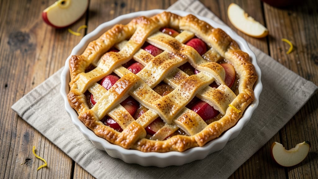 Small Apple Pie Recipe From Scratch: Cinnamon-Spiced Lattice Crust With Homemade Filling