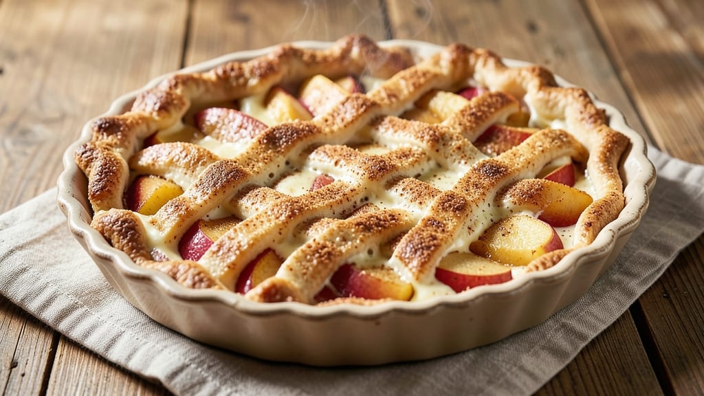 Snickerdoodle Cream Cheese Apple Pie Recipe: Spiced Lattice Crust Meets Gooey Apple-Cinnamon Bliss