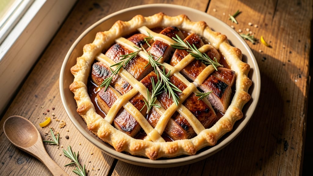 Roast Pork Pie Recipe: Flaky Lattice Crust Meets Savory Spiced Filling