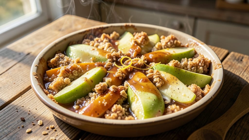 Small Apple Crumble Pie Recipe: Mini Servings with Buttery Oat Topping
