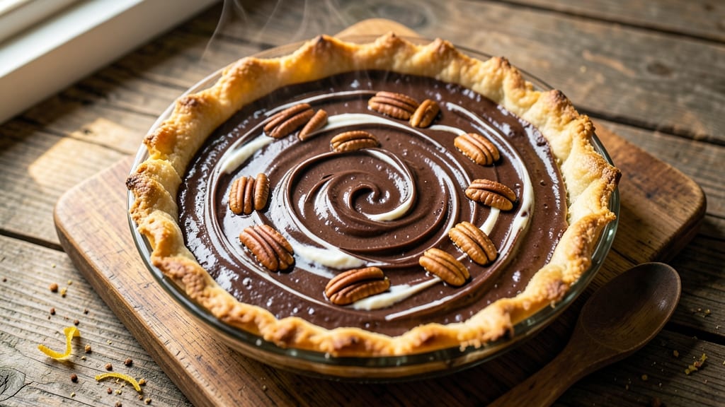 Amish Chocolate Pecan Pie Recipe: Rich Caramelized Filling With Crunchy Nut Topping