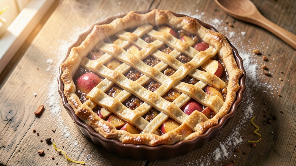 Search Apple Pie Recipe: Homemade Lattice Crust with Spiced Filling Magic