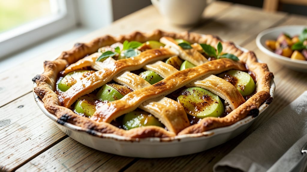 Pioneer Apple Pie Recipe: Rustic Lattice Crust With Spiced Apple Filling
