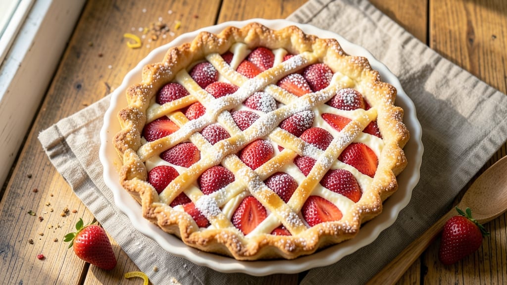 Anna Miller's Strawberry Pie Recipe: Buttery Lattice Crust Over Juicy Fruit Bliss