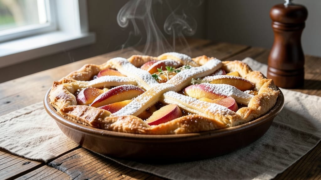 Russian Apple Pie Recipe: Spiced Filling and Buttery Crust Harmony with Lattice Top