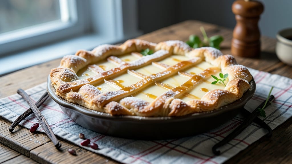 Amish White Christmas Pie Recipe: Foil-Sealed Yolk Treasure With Vanilla Bean Swirls