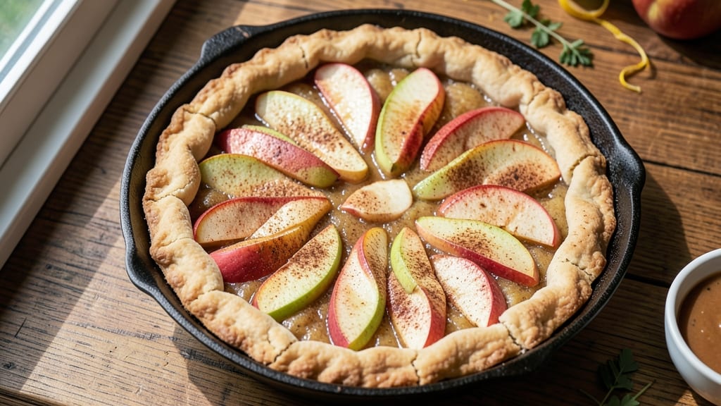 Simple 3-Ingredient Apple Pie Recipe: No-Roll Crust, Foil-Sealed Shortcut