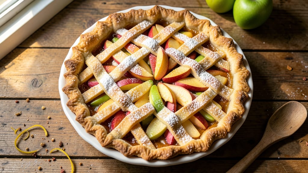Stay at Home Chef Apple Pie Recipe: Hand-Tossed Crust and Spiced Filling Mastery
