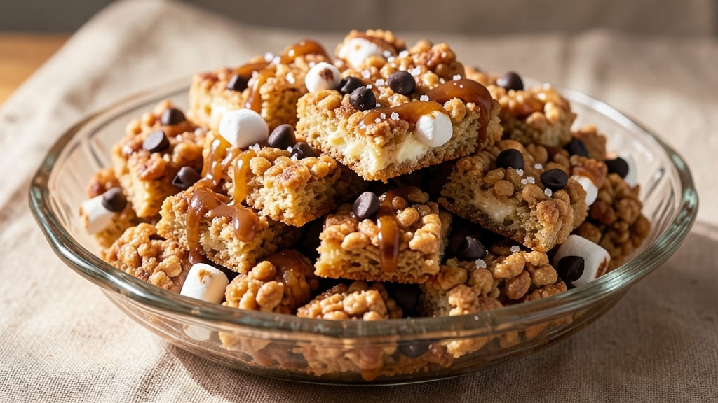 Rice Kripie Treat Recipe: No-Bake Chewy Bars With Crunchy Clusters