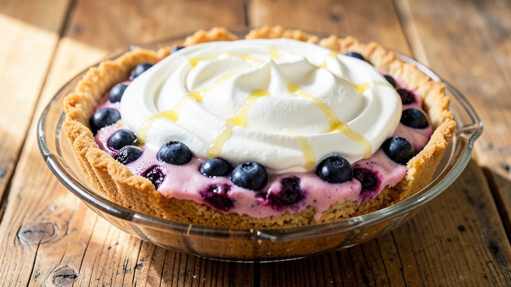 Fresh Blueberry No-Bake Pie Recipe: Crispy Graham Cracker Crust With Bursting Berries